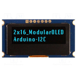 Wyświetlacz OLED 16x2 I2C do Arduino – gotowy moduł Newhaven