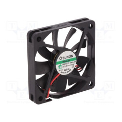 Wentylator DC 60x60x10 mm 12V Sunon – cienki i wydajny do kompaktowych urządzeń.