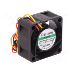 Wydajny mini wentylator 40x40x20 mm 24V Sunon do zastosowań przemysłowych.