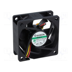 Wydajny wentylator 60x60x25 mm 12V Sunon do elektroniki i automatyki.