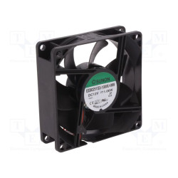 Wentylator 80x80x25 mm 12V Sunon – uniwersalne chłodzenie do elektroniki.