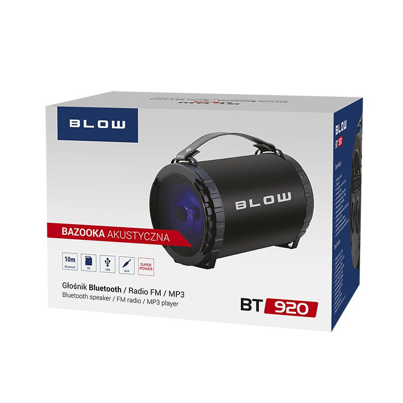 GŁOŚNIK BLUETOOTH BAZOOKA BT920 BLOW