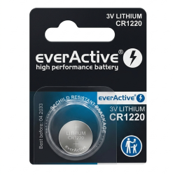 BATERIA CR 1220 EVER ACTIVE  PASTYLKOWA LITOWA  3V 40mAh 12,5x2mm 1szt.