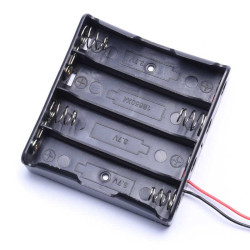 KOSZYK NA BATERIE 18650x4 Z PRZEWODAMI