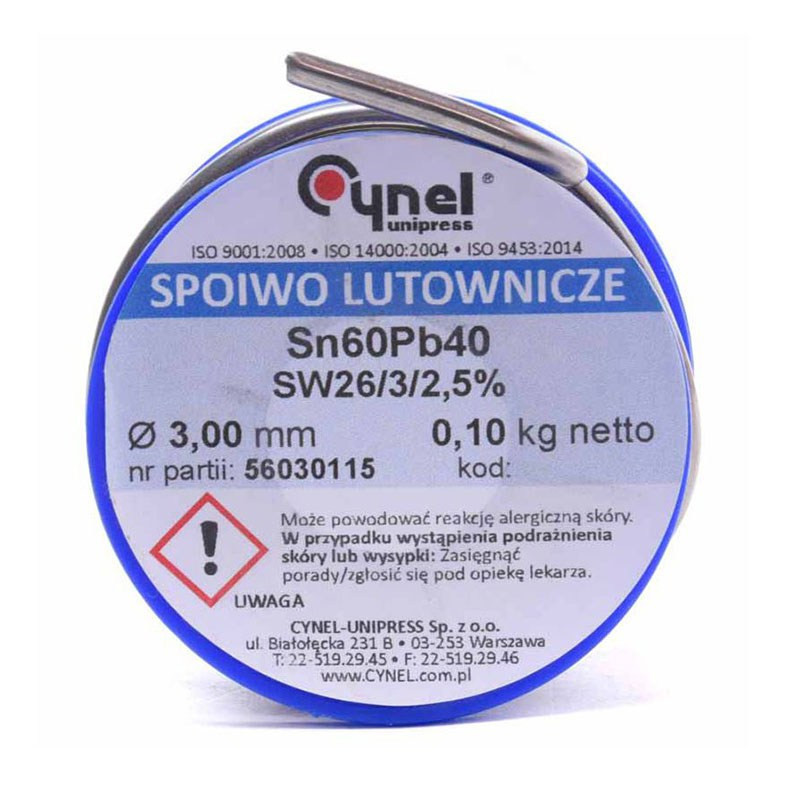 CYNA 3,00 100g, S-Sn60Pb40-SW26
