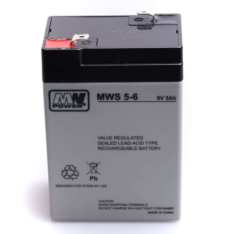 AKUMULATOR 6V 5Ah 4,5Ah MWS