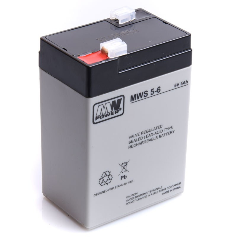 AKUMULATOR 6V 5Ah 4,5Ah MWS