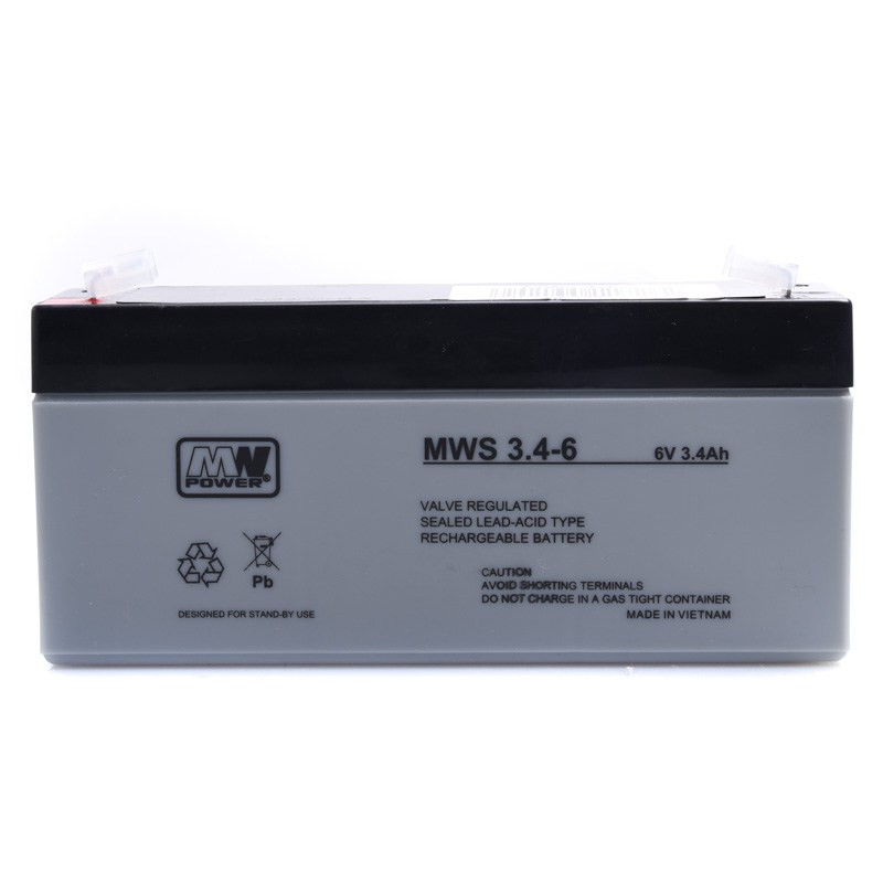 AKUMULATOR 6V 3,4Ah MWS