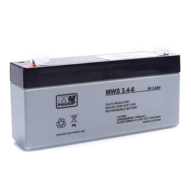 AKUMULATOR 6V 3,4Ah MWS