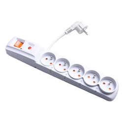 LISTWA ZASILAJĄCA ACAR F5 1,5m SZARA