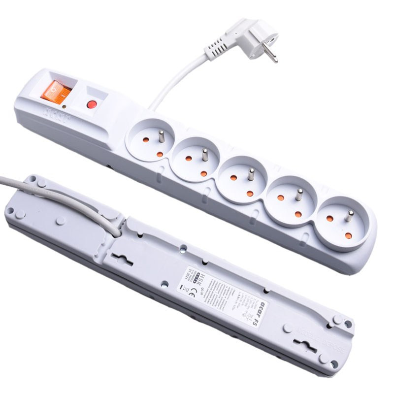 LISTWA ZASILAJĄCA ACAR F5 1,5m SZARA