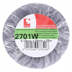 TAŚMA IZOLACYJNA 2701W SZARA 0,13mmx19mm