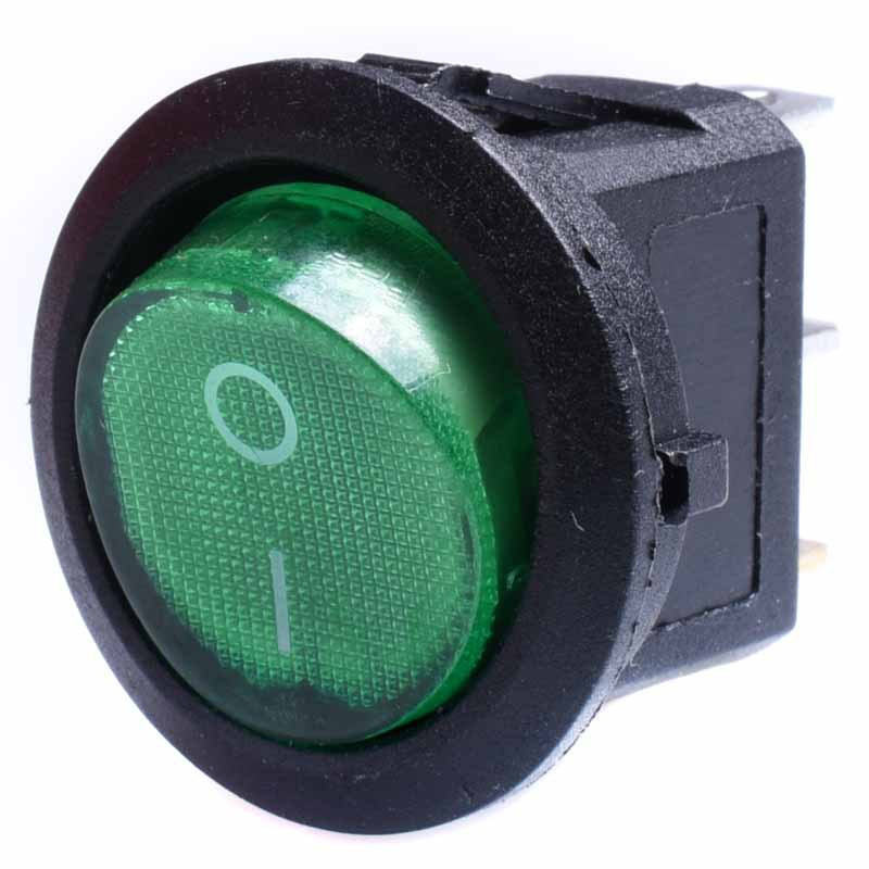 PRZEŁĄCZNIK AC 230V PODŚWIETLANY OKRĄGŁY