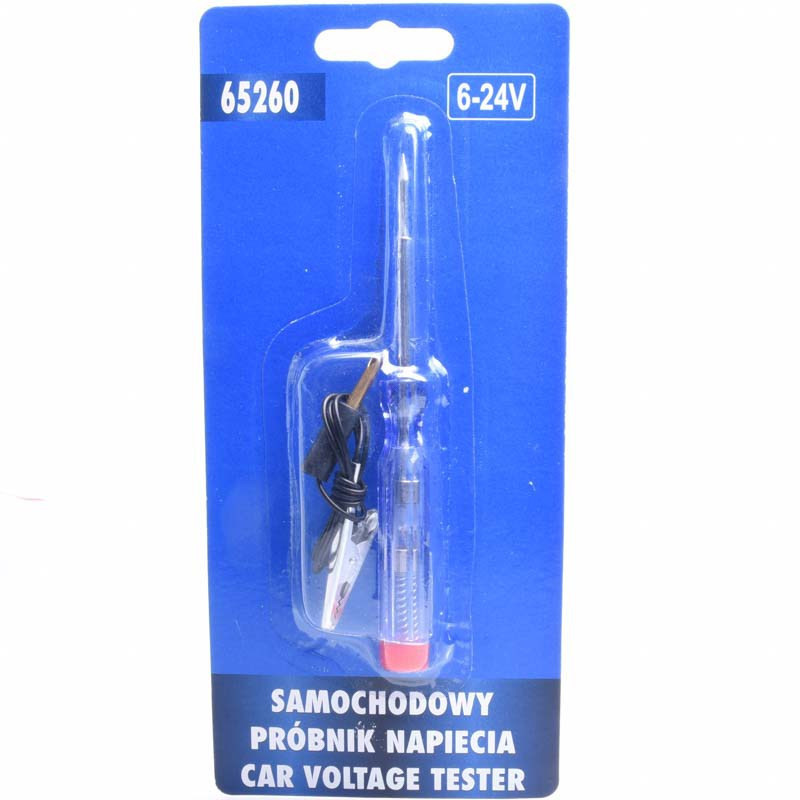 TESTER SAMOCHODOWY PLASTIK 6V-24V 39D082