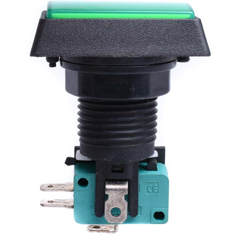 WŁĄCZNIK PROSTOKĄT ZIELONY  32*50 KRAŃCOWY