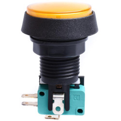 WŁĄCZNIK OKRĄGŁY ŚREDNI ŻÓŁTY KRAŃCOWY  FI43