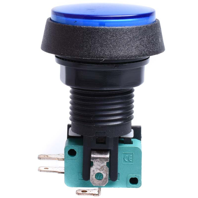 WŁĄCZNIK OKRĄGŁY ŚREDNI NIEBIESKI KRAŃCOWY  FI43