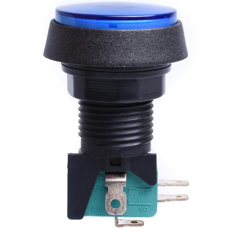 WŁĄCZNIK OKRĄGŁY ŚREDNI NIEBIESKI KRAŃCOWY  FI43