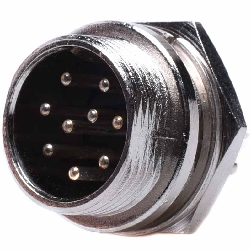 WTYK MIKROFONOWY 9P NC/CB DO OBUDOWY