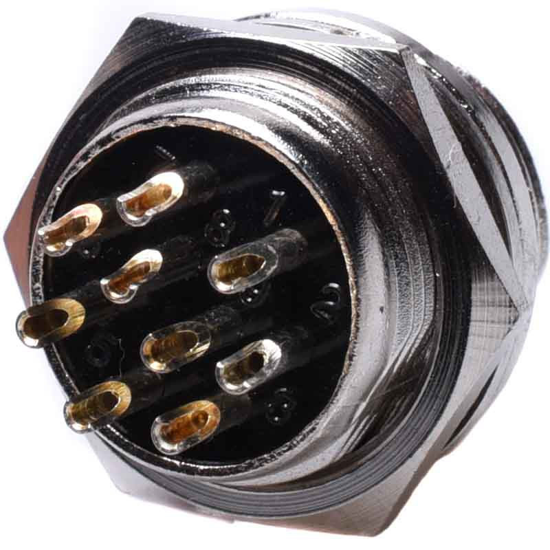 WTYK MIKROFONOWY 9P NC/CB DO OBUDOWY