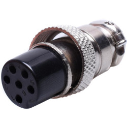 GNIAZDO MIKROFONOWE 6P NC/CB NA PRZEWÓD