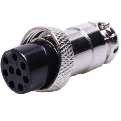 GNIAZDO MIKROFONOWE 9P NC/CB NA PRZEWÓD