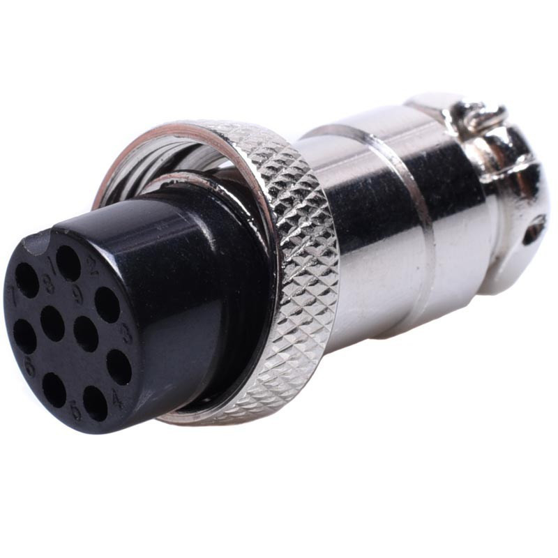 GNIAZDO MIKROFONOWE 9P NC/CB NA PRZEWÓD