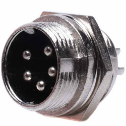 WTYK MIKROFONOWY 5P NC/CB DO OBUDOWY