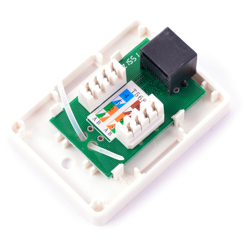 GNIAZDO NATYNKOWE 1xRJ45 KAT. 5E