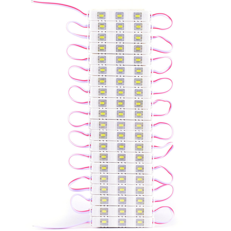 MODUŁ 3-LED 5050 12V 40lm BIAŁY ZIMNY