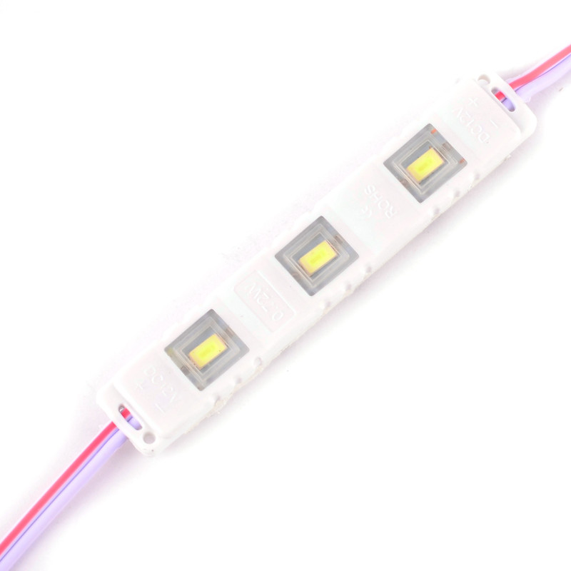 MODUŁ 3-LED 5050 12V 40lm BIAŁY ZIMNY
