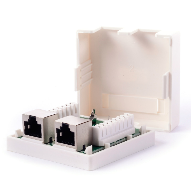 GNIAZDO 2XRJ45 FTP KAT. 5e NATYNKOWE D-LAN