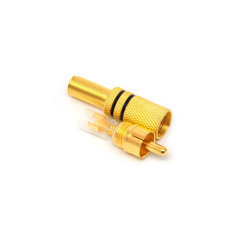WTYK RCA METAL GOLD CZARNY 4mm JLM N-I