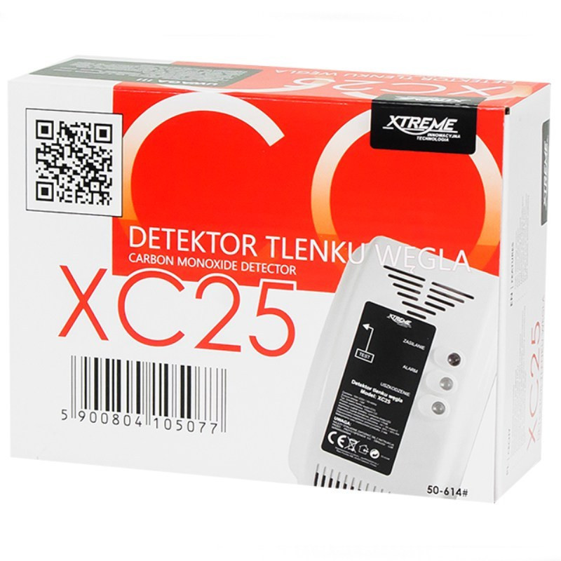 CZUJNIK CZADU XC10 EXTREME 3xAAA DETEKTOR DWUTLENKU WĘGLA CO2