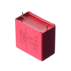 MKSE 1uF/250V KONDENSATOR OSIOWY ŻÓŁTY DO AUDIO