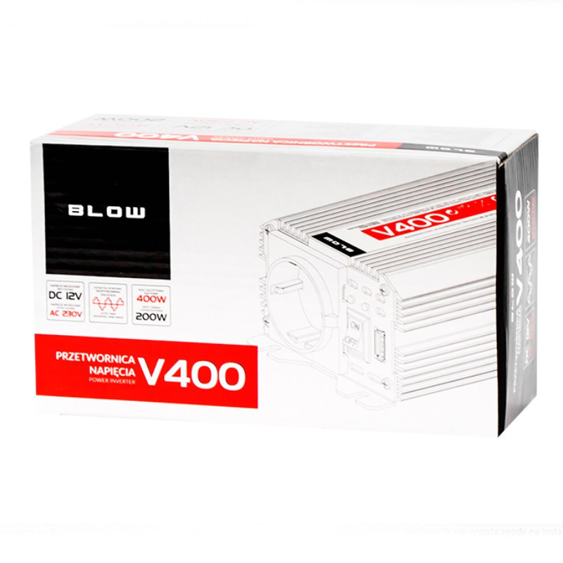 PRZETWORNICA 12V--->230 200W, MAX 400W BLOW