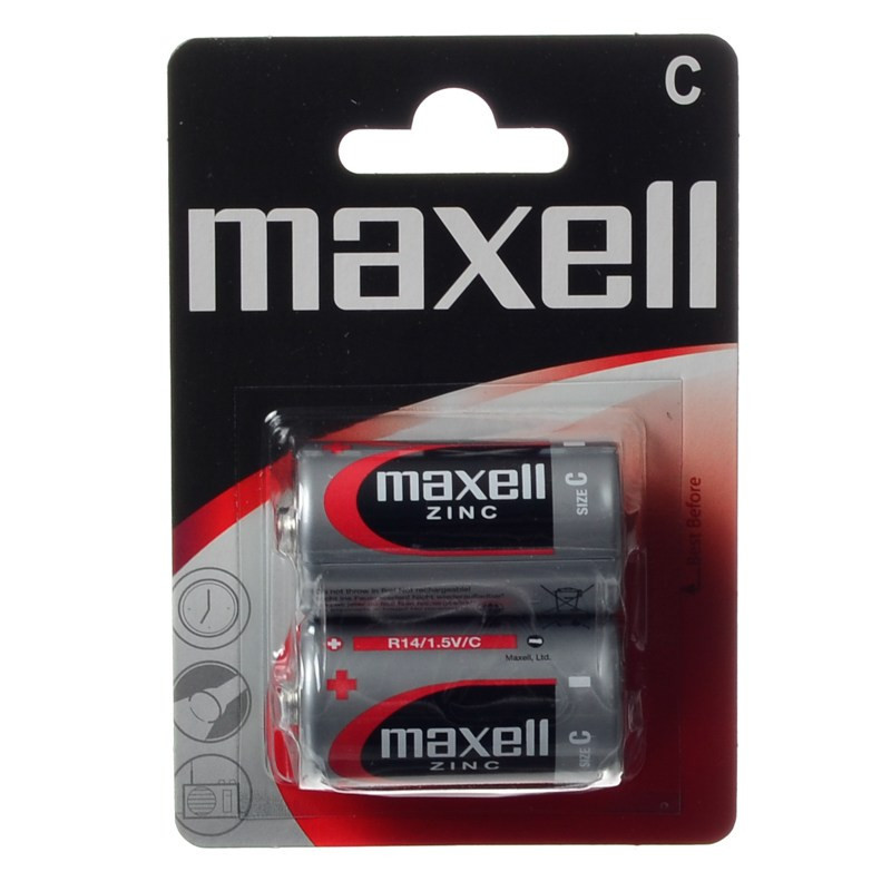 BATERIA R14 C 1,5V MAXELL MN1400 UM2 MEZZA-TORCIA