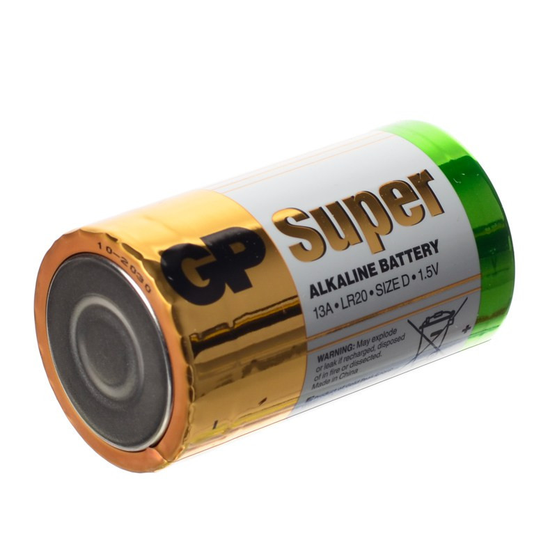 BATERIA LR20 GP SUPER ALKALINE D MONO 4120 TORCIA MN13000 1,5V