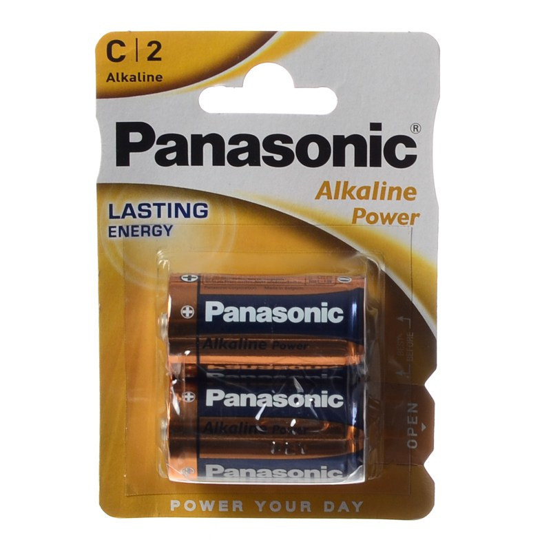 BATERIA LR14 C ALKALINE POWER PANASONIC