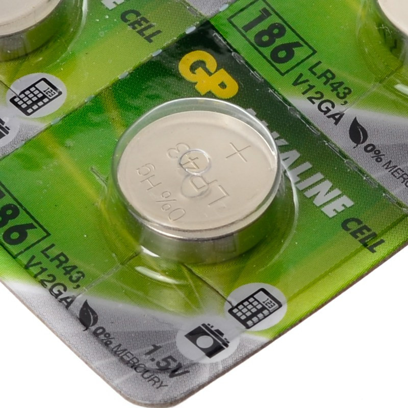 BATERIA LR 43 GP 186-1CY V 12GA V-386 ; 301 ; AG 12 L 1142 LR43 186