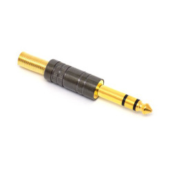WTYK JACK 6.3mm STEREO METAL ZŁOTY JLM