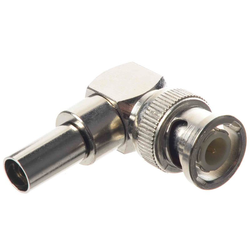 WTYK BNC RG 59 KĄTOWY ZACISKANY NA KABEL ANTENOWY