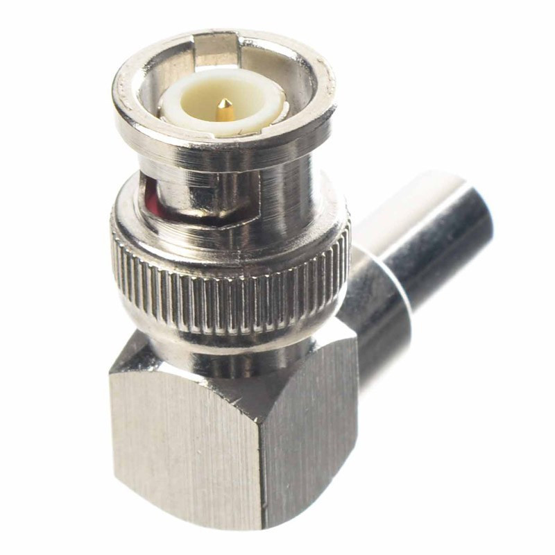 WTYK BNC RG 59 KĄTOWY ZACISKANY NA KABEL ANTENOWY