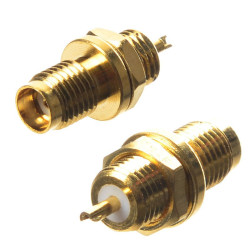 GNIAZDO SMA GOLD LUTOWANE DO OBUDOWY