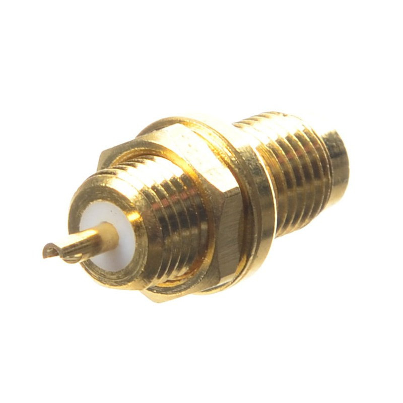 GNIAZDO SMA GOLD LUTOWANE DO OBUDOWY