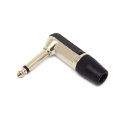 WTYK JACK 6.3mm MONO KĄTOWY CZARNY JLM