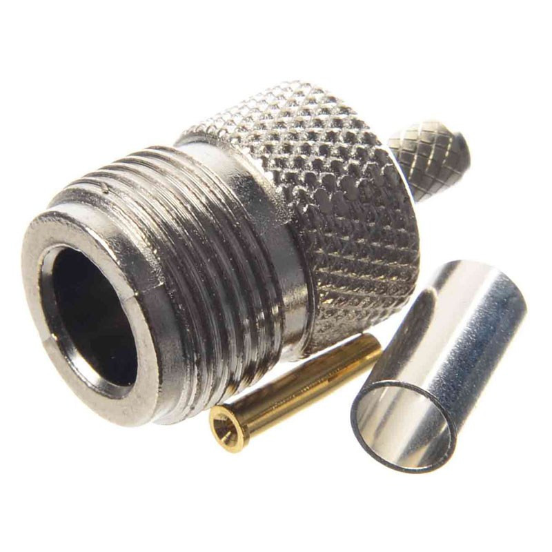 GNIAZDO N ZACISKANE NA KABEL RG58 NA PRZEWÓD