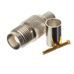 GNIAZDO TNC RG6 ZACISKANE NA PRZEWÓD KABEL