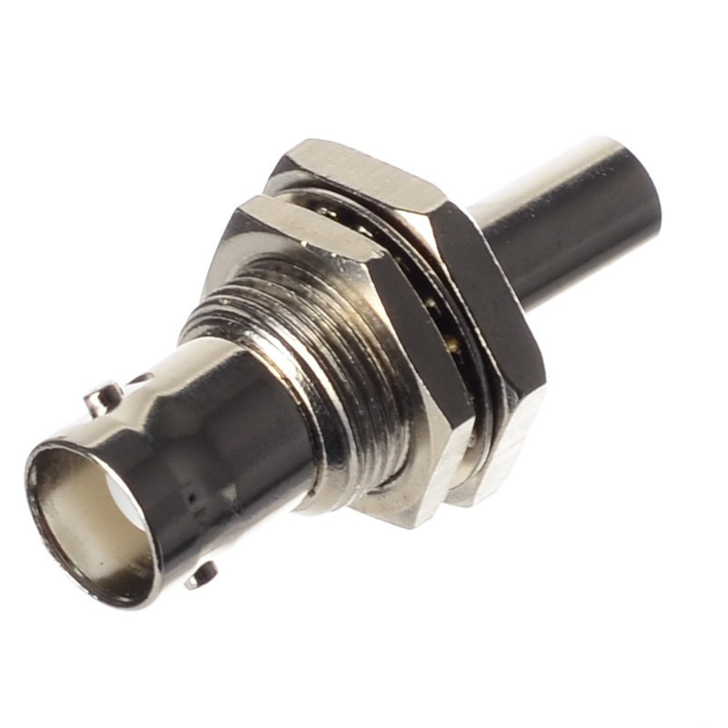 GNIAZDO BNC ZACISKANE RG58 PRZYKRĘCANE DO OBUDOWY