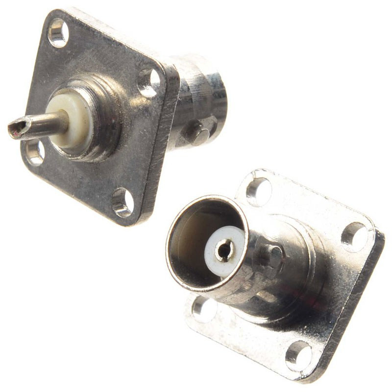 GNIAZDO BNC DO OBUDOWY KWADRAT MONTAŻOWE